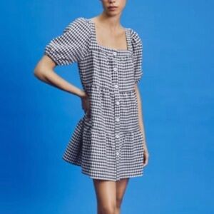ZARA GINGHAM SWING DRESS